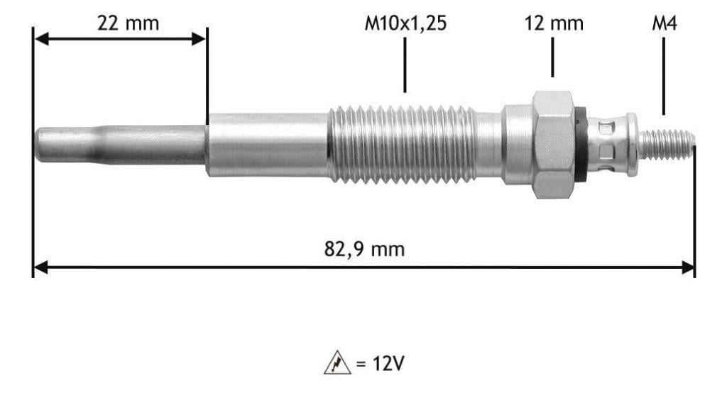 Bougie de préchauffage VALEO ref. 345148